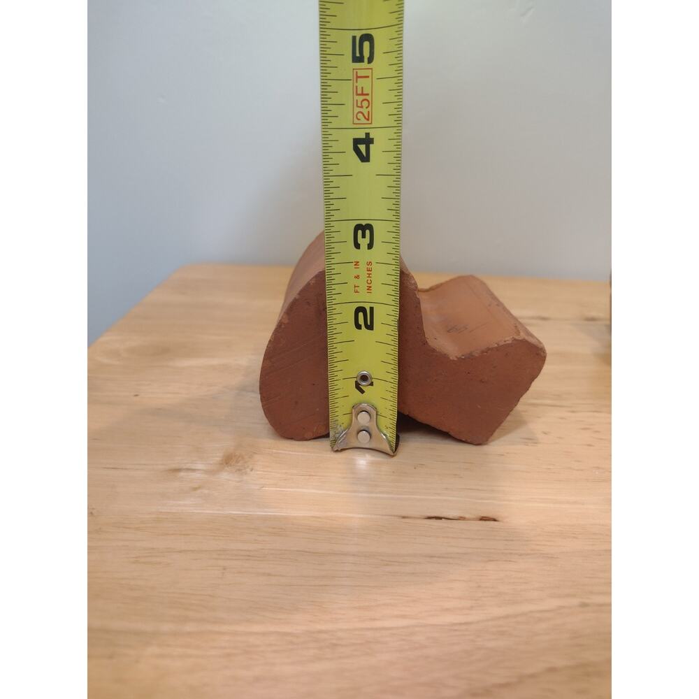 Set of 3 TERRA Cotta Large Pot Feet Clay Risers Deroma from Italy Planter Feet - Picture 9 of 9
